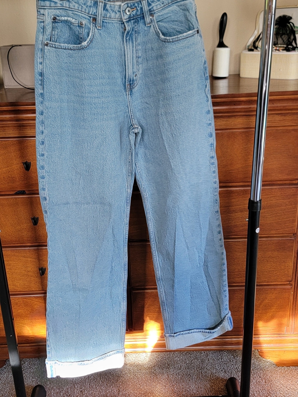 Abercrombie & Fitch Light Blue High-Rise Jeans